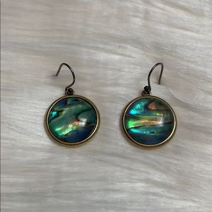 Lucky Brand Circle Abalone Earring